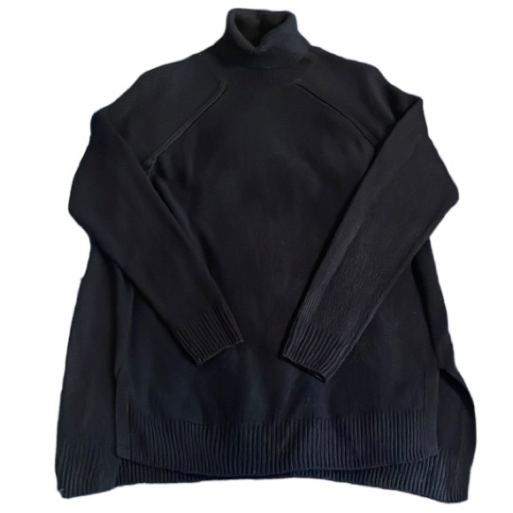 2/$12 Joe Fresh Navy Blue Knit Turtleneck Sweater Size Small - Picture 2 of 14